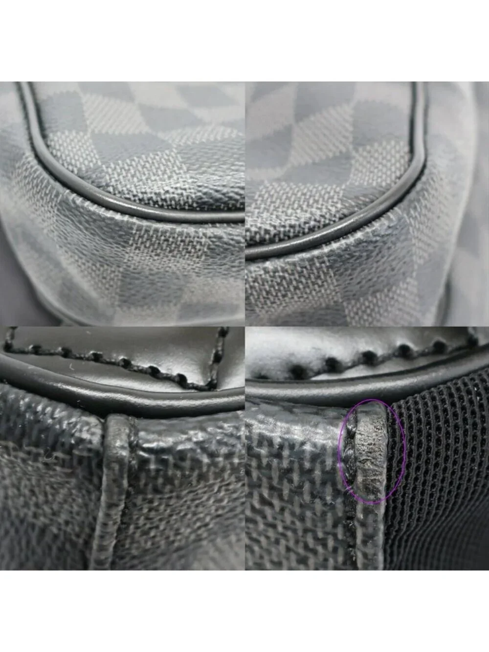 Louis Vuitton Ten Michael Backpack Damier Graphite Black Silver